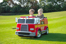 Load image into Gallery viewer, Heavy Duty 24V Fire Truck 2 Seater Kids Ride On Car | Leather Seat | Eva Rubber Tires | Water Gun |