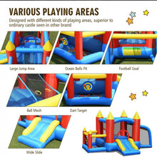 Load image into Gallery viewer, Super Cute & Colourful Inflatable Kids Bouncy Slide Jumping Castle House With 740W Blower | Indoor / Outdoor,Basketball,Football,Ball Pit,Carry Bag