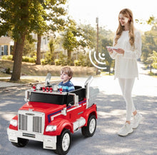 Load image into Gallery viewer, New 2025 Freightliner 12V Kids Ride on Truck / Car Upgraded 1 Seater | With Dump Box | Lights | Storage | Push To Start | Remote