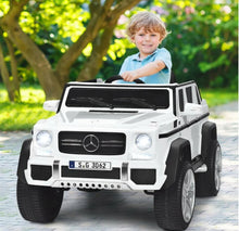 Load image into Gallery viewer, Super Cool 12V Kids Licensed Upgraded 1 Seater Ride On Car Mercedes-Benz Maybach Style | LED Lights | Seatbelt | 4 Wheel Shock Absorber | Ages 3-8 | Remote