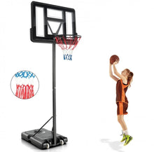 Load image into Gallery viewer, Super Cool Adjustable 12 Levels Basketball Net Hoop Set With 44” Backboard | 4-10 Feet | Wheels | 18” Rim | 2 Nets | Heavy-duty | Indoor | Outdoor