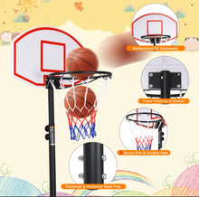 Load image into Gallery viewer, Super Cool Heavy Duty Adjustable Basketball Net / Hoop With Wheels | Stand | From 5.5ft To 7ft | Indoor | Outdoor