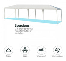 Load image into Gallery viewer, Super Cool Heavy Duty 10x30ft Gazebo Canopy Tent With Ground Stakes, Wind Ropes | Waterproof | Easy Assembly | Patio Tent