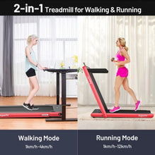 Load image into Gallery viewer, Heavy Duty Modern 2.25HP 2-in-1 Foldable Walking Pad Treadmill With Dual Display | App Control | Space Saver | Quiet Motor | High Performance Speaker | Remote Control