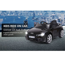 Load image into Gallery viewer, 2025 Licensed Audi TT RS Ride On Car Upgraded | 12V | 1 Seater | Music | Seat Belt | LED Lights | Remote