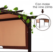 Load image into Gallery viewer, Super Cool 12x9 Feet Outdoor Patio Pergola With Rectangle Canopy Shades | Easy Set Up | Heavy Duty |