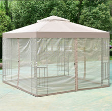 Load image into Gallery viewer, Heavy Duty Classy Awning Patio Structure Canopy Tent 10x10ft | No Screws For Structure Required | Easy Set Up | Waterproof | Weather Resistant