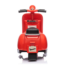 Load image into Gallery viewer, Super Cool Elegant 2025 Vespa Kids Ride On Car Motorcycle Vespa 1 Seater Scooter 12V | Music | USB Ready | LED Lights