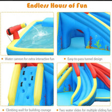 Load image into Gallery viewer, Super Cool,Fun Massive Crab Inflatable Bouncy Water Park House With 950w Blower | Water Cannon | 2 Water Slides | Tunnels | Climbing Wall | Water Cannon | Carry Bag