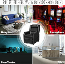 Load image into Gallery viewer, Very Elegant Heavy Duty Comfortable Adjustable Modern Gaming Recliner Chair With Massage Feature & Footrest | Massage Remote