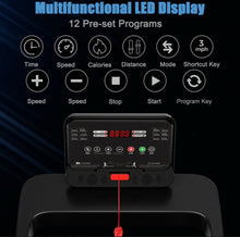 Load image into Gallery viewer, Heavy Duty Quiet 2.25HP Electric Treadmill Running Machine With App Control | 12 Different Programs | 0.5-7.5 MPH