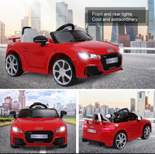 Load image into Gallery viewer, 2025 Licensed Audi TT RS Ride On Car Upgraded | 12V | 1 Seater | Music | Seat Belt | LED Lights | Remote
