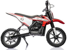 Load image into Gallery viewer, Super Cool 2025 Fast Off Road Electric 36V Kids Dirt Bike Upgraded 1 Seater 350W Motor | Up To 27 K/ph | Leather Seat | Rubber Tires