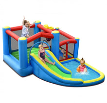 Load image into Gallery viewer, Super Cool Indoor Or Outdoor Inflatable Water Slide Jump Bouncy Castle With Powerful 480W Blower | Easy Set Up / Take Down | High Quality | Carrying Bag