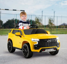 Load image into Gallery viewer, New 2025 Licensed 12V Chevrolet Tahoe Upgraded 1 Seater Ride On Car / SUV | Heavy Duty Tires | Comfy Seat | Remote