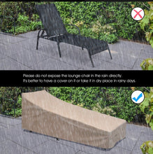 Load image into Gallery viewer, Elegant 2-Piece Outdoor Patio Lounge Chair Chaise Fabric | Adjustable Reclining Armrest | Heavy Duty