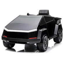 Load image into Gallery viewer, Cool Tesla Cyber Truck Style | 12V | Kids Ride On Car | Parent Remote | Eva wheel | Black