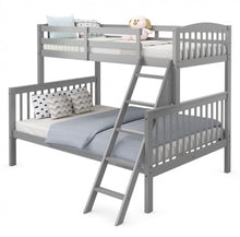 Load image into Gallery viewer, Heavy Duty Elegant & Modern Twin Over Full Bunk Bed With Ladder, Guardrail | Stacked Or Separated | Large Storage Under Bed | Easy Assembly