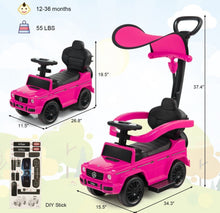 Load image into Gallery viewer, New 2025 | Licensed Mercedes G-Class Push Car with Guardrail and Sun Shade | Comfy Seat | 3-In-1