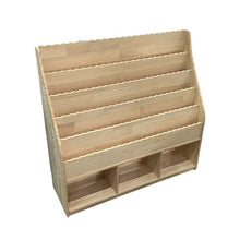 Load image into Gallery viewer, Super Cool Intexca Solid Wood Book Shelf Organizer | 5 Tier Book Shelf With 3 Storage Shelf’s For Children, Adults, Schools, Nurseries, Classrooms
