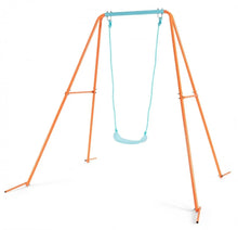 Load image into Gallery viewer, Super Fun Heavy Duty Outdoor Kids Swing Set | Strong Frame | Ground Stakes | Easy Assembly | Holds 110lbs | Great For Any Playground