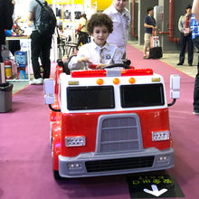 Load image into Gallery viewer, Heavy Duty 24V Fire Truck 2 Seater Kids Ride On Car | Leather Seat | Eva Rubber Tires | Water Gun |