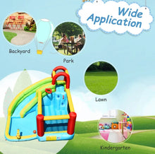 Load image into Gallery viewer, Super Fun 6-in-1 Inflatable Bouncy House Upgraded With Climbing Wall | Basketball Hoop | With 480W Blower | Carry Bag | Hose Kit | Repair Kit | Water Park