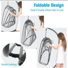 Load image into Gallery viewer, 2025 Hanging Super Duty Foldable Egg Swing Patio Chair With Stand & Cushion Pillow | Swing Hammock | Holds 265lbs | Indoor / Outdoors
