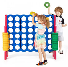 Load image into Gallery viewer, Super Cool Outdoor Fun Giant Connect 4 Style Jumbo 4-To-Score Game Set With 42 Giant Rings | Quick Release Slider | For The Whole Family | Indoor | Outdoor