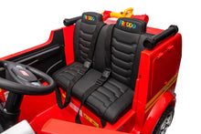 Load image into Gallery viewer, Heavy Duty 24V Fire Truck 2 Seater Kids Ride On Car | Leather Seat | Eva Rubber Tires | Water Gun |