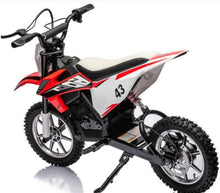 Load image into Gallery viewer, Super Cool 2025 Fast Off Road Electric 36V Kids Dirt Bike Upgraded 1 Seater 350W Motor | Up To 27 K/ph | Leather Seat | Rubber Tires