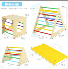 Load image into Gallery viewer, Super Adorable Heavy duty 5-in-1 Rectangle | Triangle Fun Playground Set | With 2 Playful Ramps | For Hours Of Fun