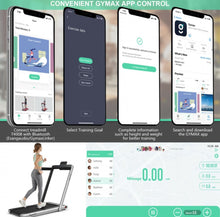 Load image into Gallery viewer, Heavy Duty Modern 2.25HP 2-in-1 Foldable Walking Pad Treadmill With Dual Display | App Control | Space Saver | Quiet Motor | High Performance Speaker | Remote Control