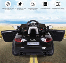 Load image into Gallery viewer, 2025 Licensed Audi TT RS Ride On Car Upgraded | 12V | 1 Seater | Music | Seat Belt | LED Lights | Remote