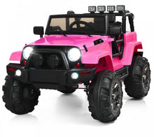 Load image into Gallery viewer, Super Cool 2025 1 Seater Jeep Style 12V Ride On Car For Kids | Remote | LED Lights | Music | Ages 3-6