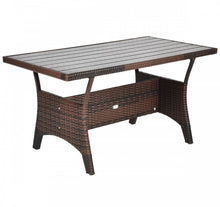 Load image into Gallery viewer, Elegant Comfortable Heavy Duty 3-Piece Hand-Woven Rattan, Wicker Outdoor Patio Sofa Furniture Set With Dining Table