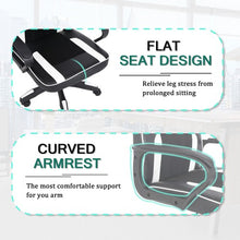 Load image into Gallery viewer, Classy PU Leather Gaming Chair, Ergonomic Swivel Computer Chair with 5 Wheels, Armrests for Home, Office