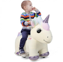 Load image into Gallery viewer, 2025 Upgraded Adorable Riding Unicorn 6V Kids Ride On Toy / Car | Handle Bars | Music | 10” Seat Height | Up To 5 Kph