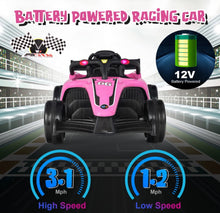 Load image into Gallery viewer, 2025 New 12V Formula 1 Style Racing Ride On Car 1 Seater Upgraded | Lights | Horn | Music | USB Ready | Rear Shocks | Big Seat | Seatbelt | Remote