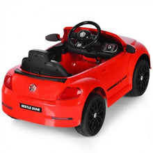 Load image into Gallery viewer, Super Cool Red 2025 Volkswagen Beetle Style 1 Seater Ride On | 6V | Remote