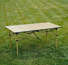 Load image into Gallery viewer, Heavy Duty Portable Foldable Table & Chair Set For Outdoors, Indoors, Patio Furniture, Picnic, Camping, Fishing, EggRoll Table, Travel Set, Seats 6