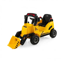 Load image into Gallery viewer, 2025 Heavy Duty 12V Kids 1 Seater Ride On Construction Tractor With Electric Adjustable Easy To Use Bucket , Push To Start, Horn, Music