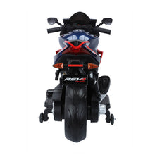 Load image into Gallery viewer, 2025 Licensed XL Aprilia RSV4 12V Super Motorcycle 2 Seater Kids Ride On | LED Lights | Rubber Wheels | Racing Bike
