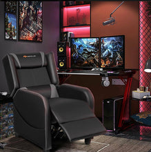 Load image into Gallery viewer, Very Elegant Heavy Duty Comfortable Adjustable Modern Gaming Recliner Chair With Massage Feature & Footrest | Massage Remote