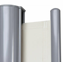 Load image into Gallery viewer, Heavy Duty Elegant Patio Retractable Double Folding Side Awning Screen Divider 237x71 inch