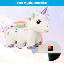 Load image into Gallery viewer, 2025 Upgraded Adorable Riding Unicorn 6V Kids Ride On Toy / Car | Handle Bars | Music | 10” Seat Height | Up To 5 Kph