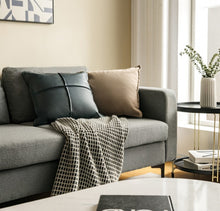 Load image into Gallery viewer, Heavy Duty Comfortable Modern Love Seat Sofa Couch With Side Storage Pocket | Thick Cushions | Wide Armrests