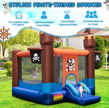 Load image into Gallery viewer, Super Cool Inflatable Pirate Themed Bouncy Castle / House | Large Jumping Area | With 735W Blower | Basketball | High Quality | Easy Inflate /Deflate