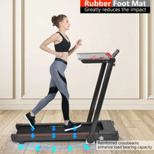Load image into Gallery viewer, Heavy Duty Modern Folding 3-in-1 Treadmill With Remote | 2.25HP | Rubber Foot Mat | Flexible Wheels | Powerful Silent Motor | XL LED Screen