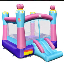 Load image into Gallery viewer, Super Cute & Adorable Princess Theme 3-in-1 Inflatable Bouncy House With 480W Blower